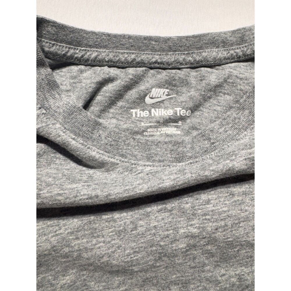 Nike Gray Embroidered Swoosh Crew Neck T-Shirt - Picture 2 of 4